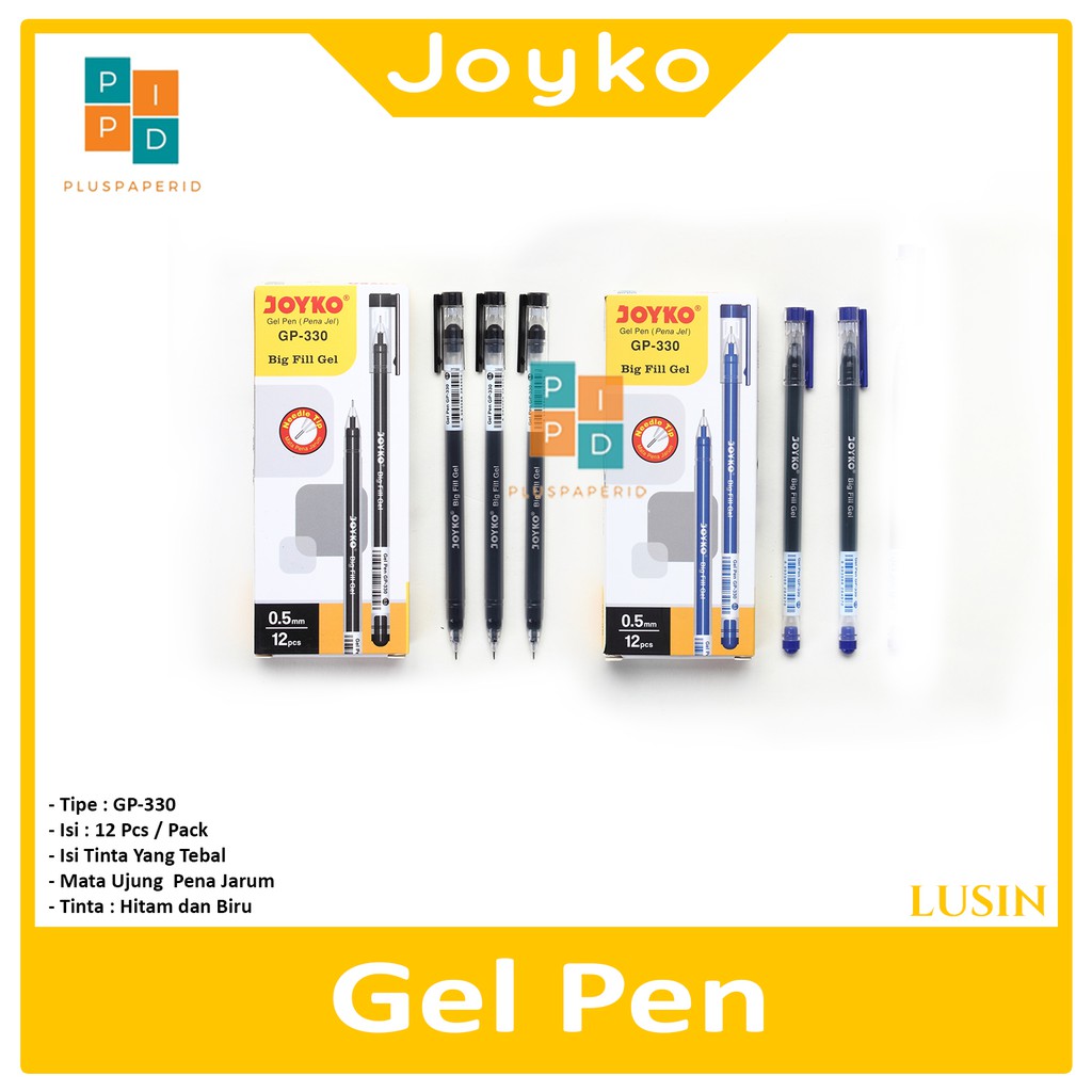JOYKO – Pulpen Gel Pen GP-330 Pena Jel 0.5mm – Pcs