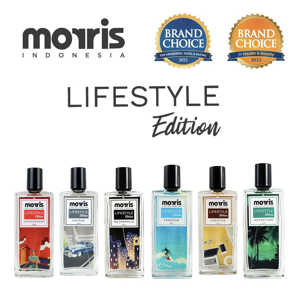 Morris Parfum Cowok Laki laki Lifestyle Edition 100ml Kosmetik Arjuna