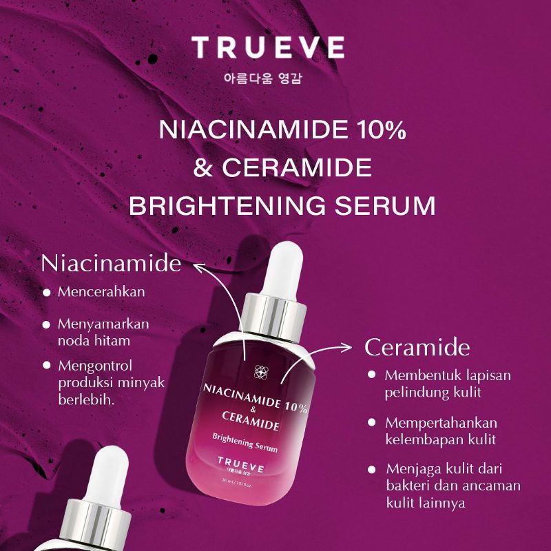Trueve Niacinamide 10% dan Ceramide brightening serum