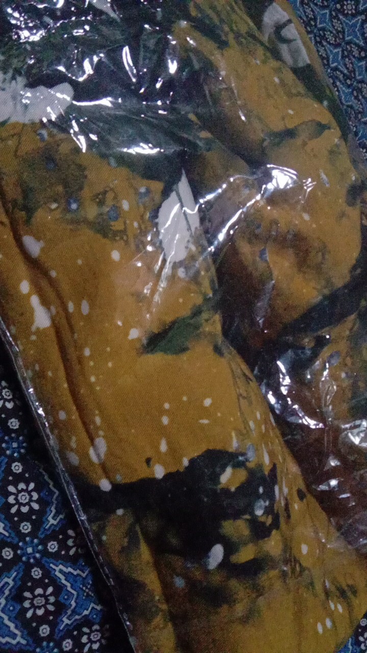 Gamis Twill Ori Rempel Abstrak Malam - Gtr Malaman Batik Kendil - Tuwil - Tuil - Daster Busui