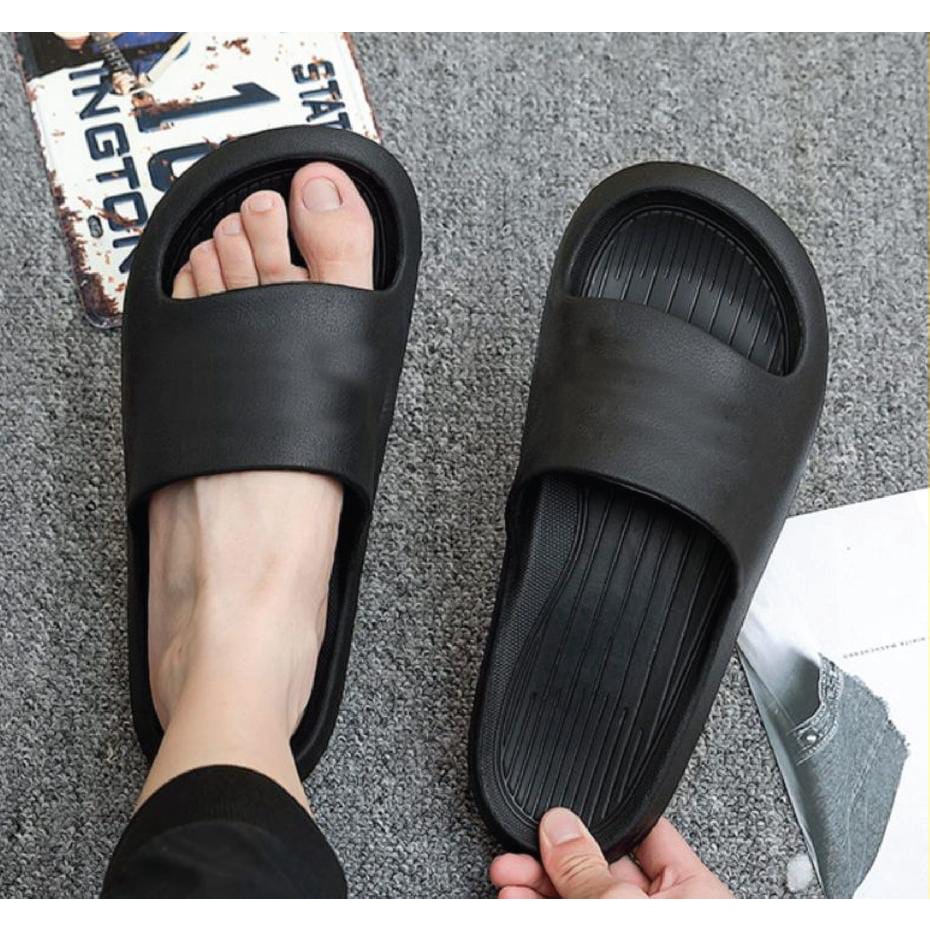 Sandal Slop pria wanita Unisex import Slip On Flip Flop Basic Polos sandal slop korea style anti air terbaru