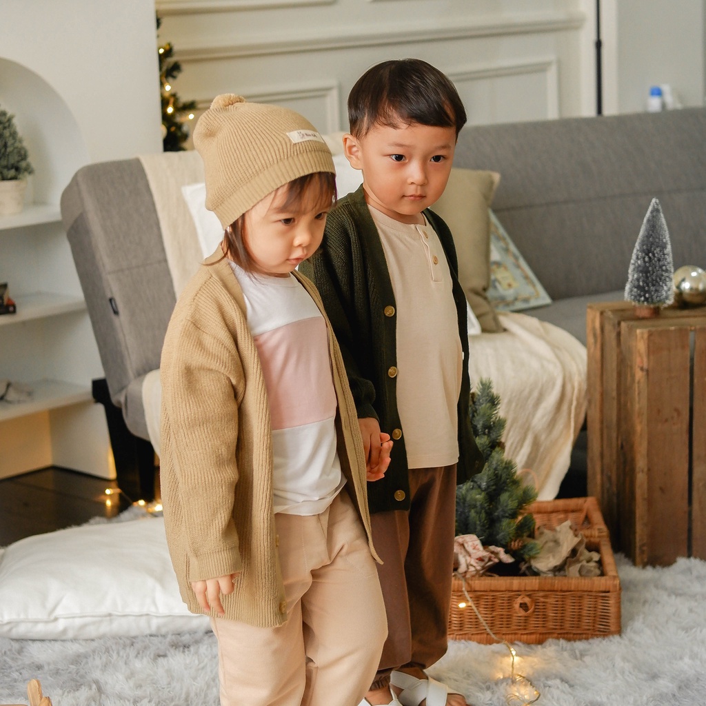 Nice Kids - Knit Cardigan Kids (Cardigan Outer Rajut Anak 6 Bulan - 5 Tahun) Luaran Baby Tebal Hangat