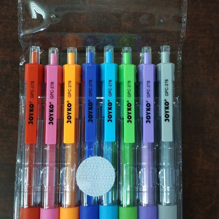 

pulPen gel warna( isi 8)sarasa JOYKO gpc278