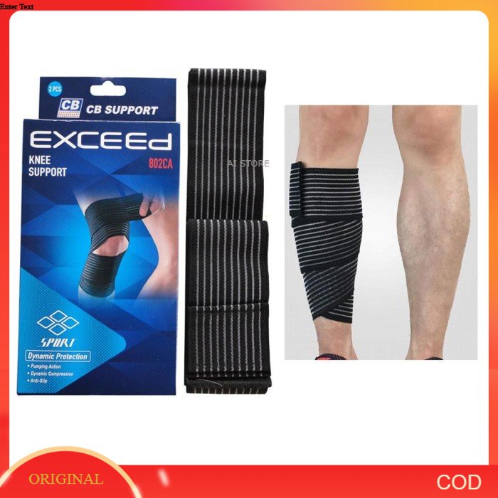 Deker Lilit Lutut Dengkul Kaki  EXCEED 802CA Knee Support - Pelindung Lutut Dari Cidera Luka