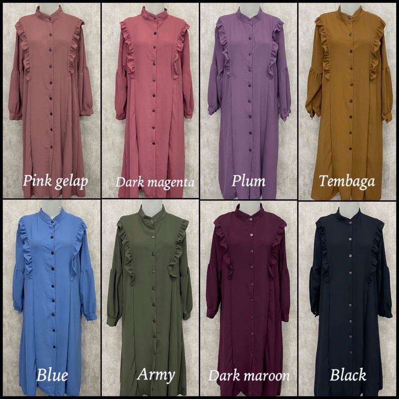 MIDI DRESS CRINKLE SISKA MIDI CRINKLE BUSUI MUSLIM