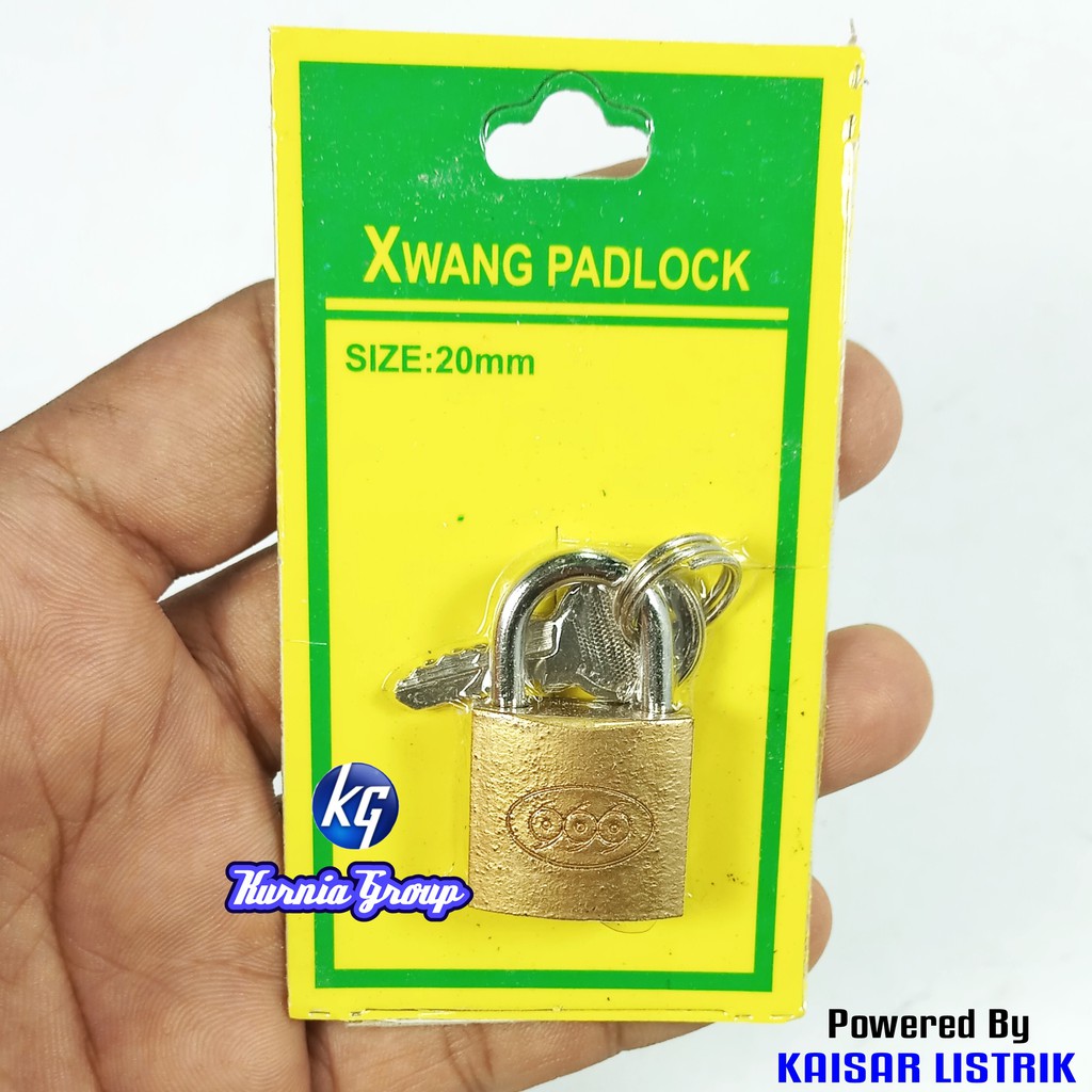 Gembok 20mm Padlock Kecil Harga GROSIR Kunci Gembok Mini Untuk Tas Koper Laci Lemari 3 anak Kunci