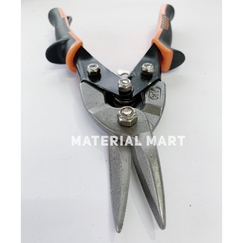 Gunting Baja Ringan 10 Inch | Gunting Holo 10&quot; | Gunting Seng Murah | Material Mart