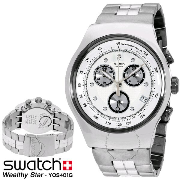 Swatch Irony Chrono Original - Swatch YOS401G Original - Jam Tangan Mewah Sporty Berkualitas