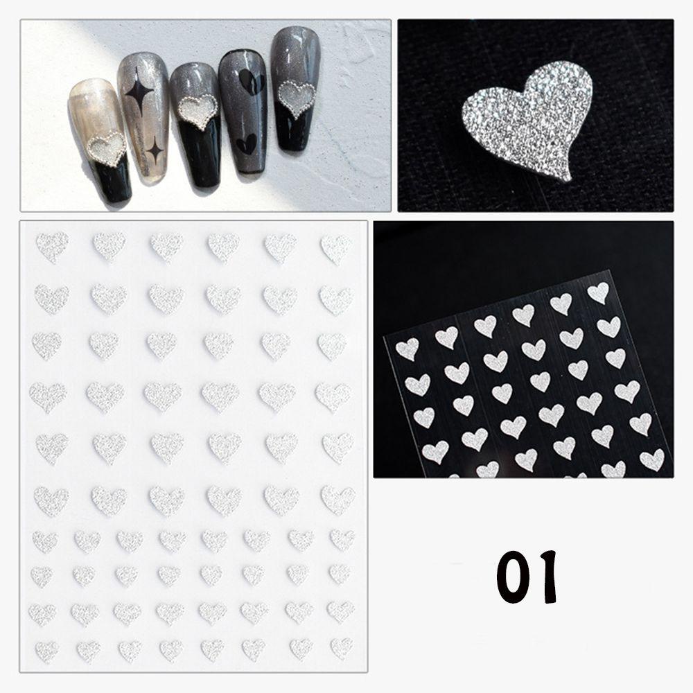 R-flower 3D Stiker Kuku Nail Art Dekorasi Api Api Desogn Shiny Star Bear