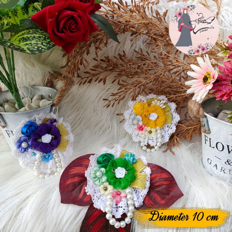 BROS JILBAB BROS BUNGA KAIN KEKINIAN TERBARU