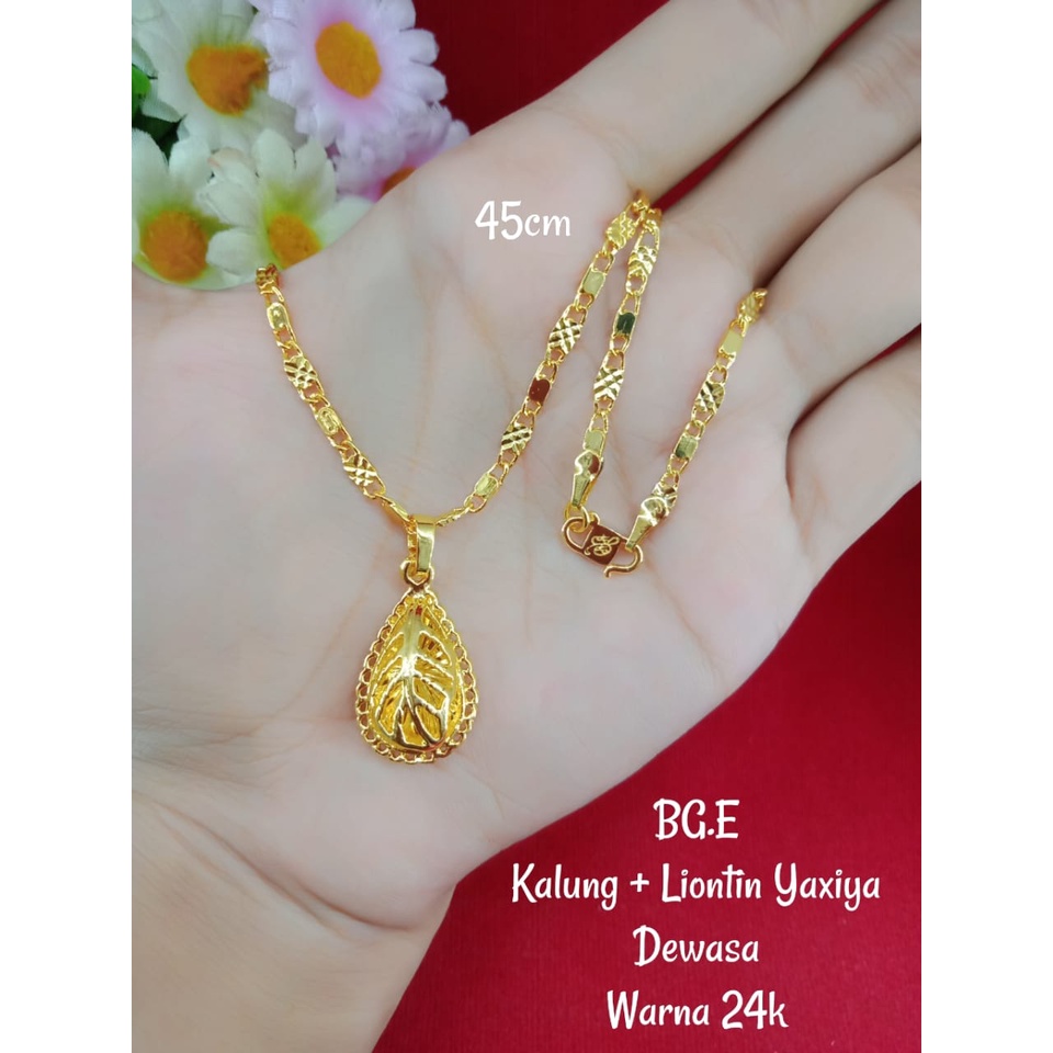 Kalung 999 Lapis Emas 24 Karat Yaxiya Anti Luntur