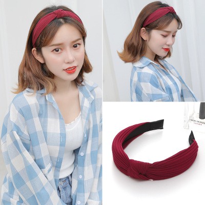 Bando Cantik Wanita Model Simpul Original Aksesoris Rambut Headband Korean Version