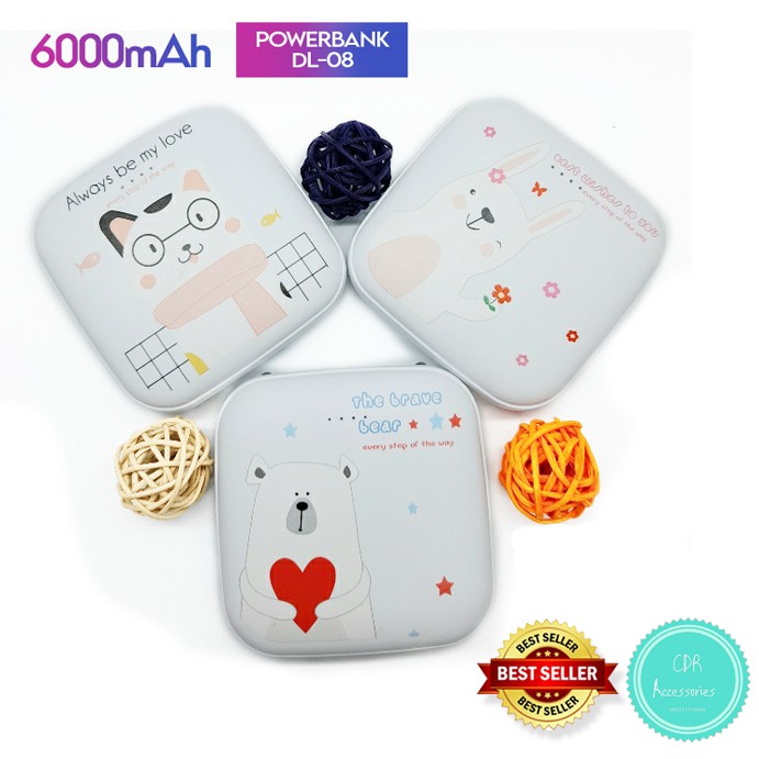 PowerBank Karakter 6000 mAh DL-08 Original by LASER