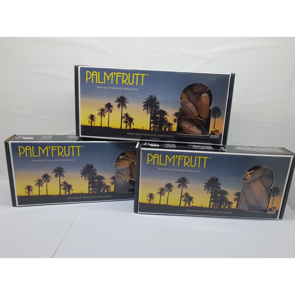 

Kurma Tunisia PALMFRUTT 500gr ORIGINAL 12 kotak(1dus)// exp 2024