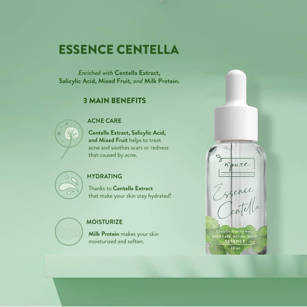 NPURE Centella Asiatica / Cica Series [Toner | Pad | Essence | Face Wash | Day Cream | Night Cream |