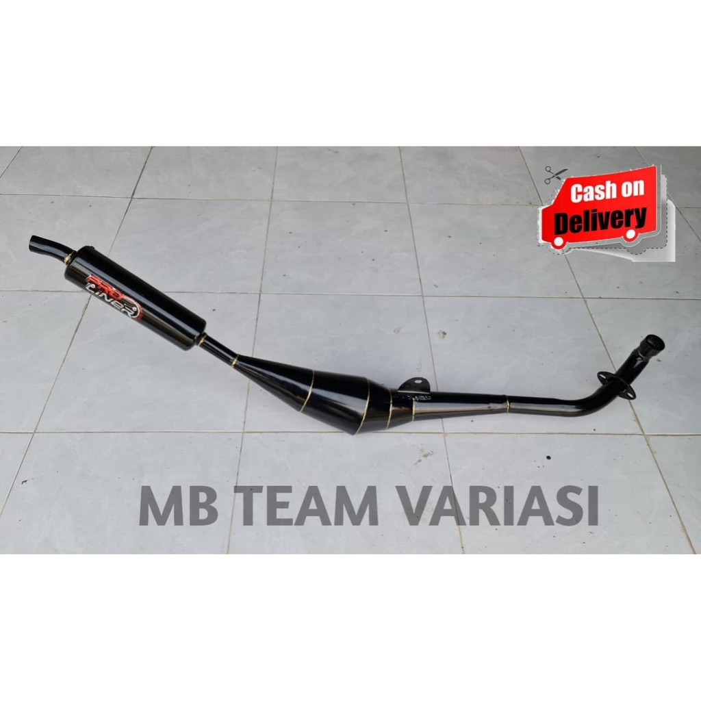 KNALPOT FIZ R SCORPION BLACK MOTIF PRO LINER SUARA NINJA