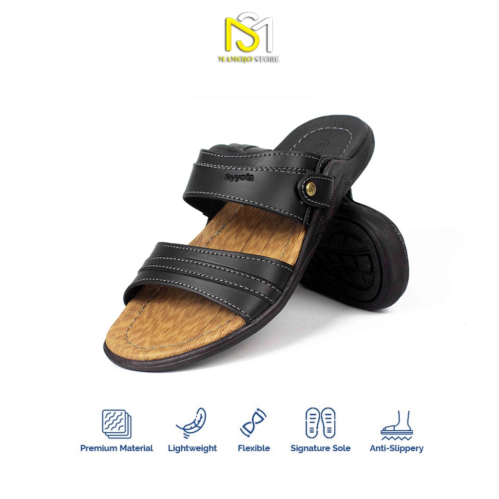 Sandal Slide Kulit Pria Model Terbaru YOTA