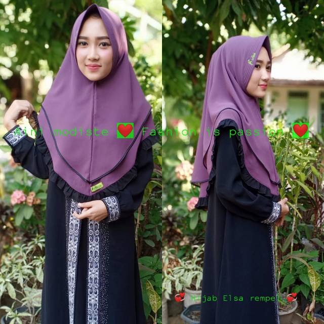 Jilbab/hijab/kerudung elsa rempel ori aini modiste