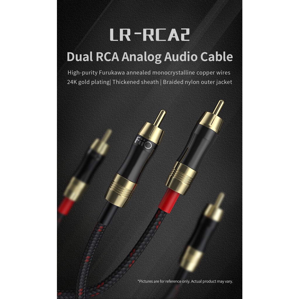 FiiO LR-RCA1 LR-RCA2 Digital / Analog Audio Cable RCA