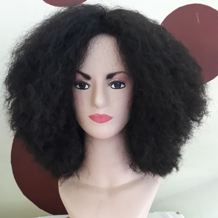 (TERLARIS) Wig rambut asli human hair Curly tipe FA 05