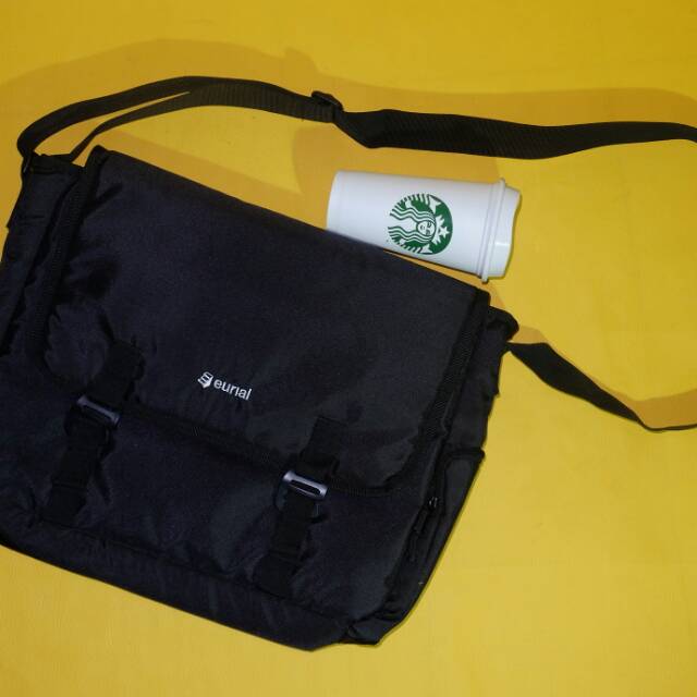 Eurial issue#2 messenger bag + starbucks reusable cup original
