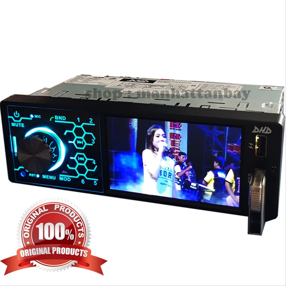 Promo Head Unit Tape Mobil Single Din Mp5 Player Bluetooth Garansi Original Murah Berkualitas