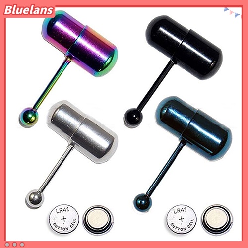 Bluelans Unisex Cool Punk Hammer Shape Vibrating Tongue Bar Stud Body Piercing Jewelry