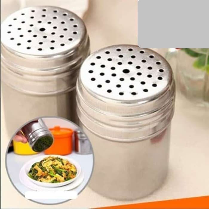 [BISA COD] PROMO Tempat Bumbu Lada Garam Stainless Praktis Serbaguna Botol Bumbu Dapur Tempat Tusuk Gigi Pepper Shaker Botol Tabur Murah Terjangkau