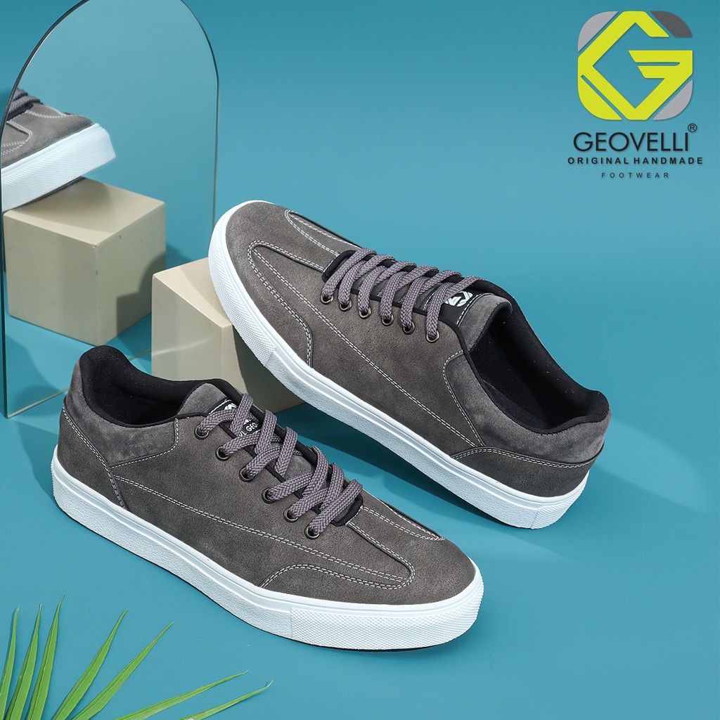 Sepatu sneakers pria terbaru ukuran besar 44-39 brand Geovelli