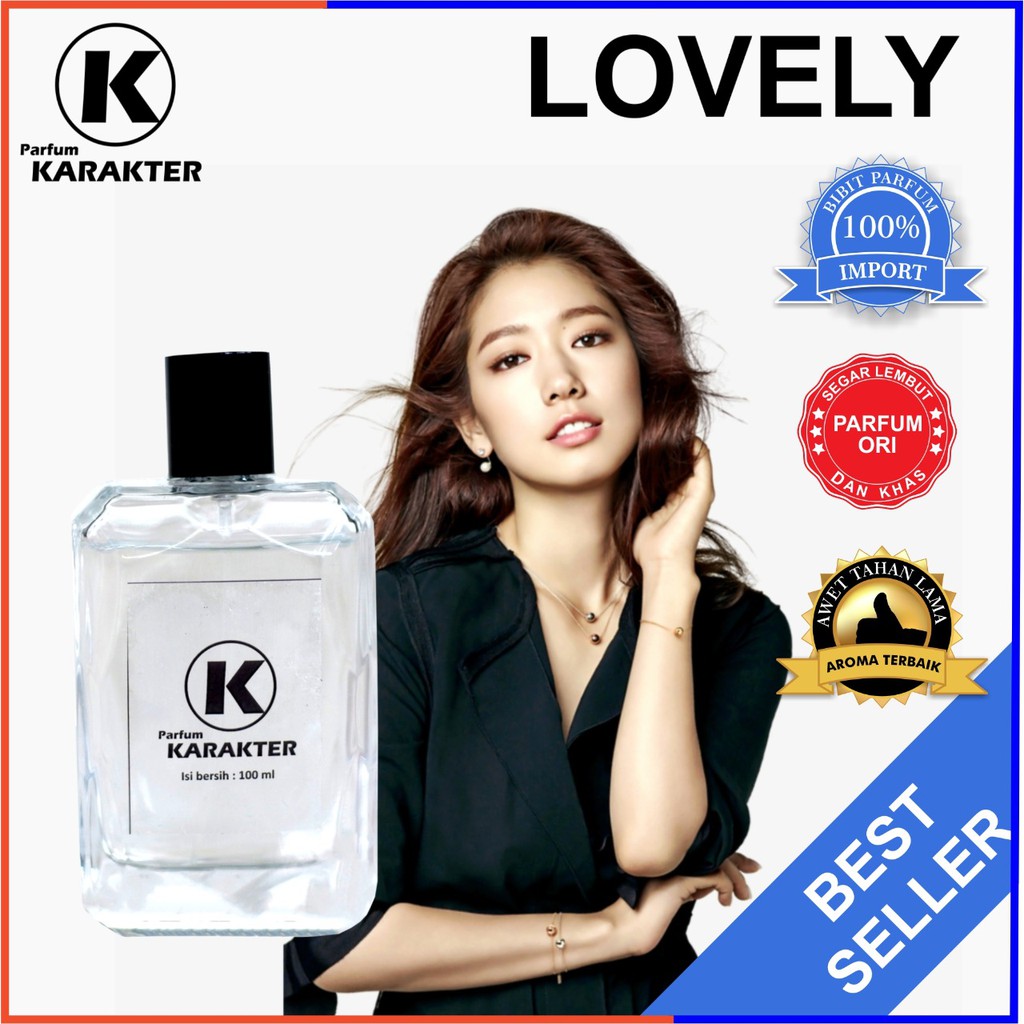 Bisa Cod | Parfum Cewek Lovely  Bibit Parfum Import Wangi &amp; Tahan Lama  Kemasan 100ml