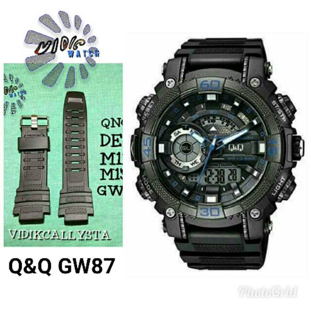 STRAP WATCH Q&amp;Q GW 87 GW87 GW-87 / TALI JAM QNQ QQ