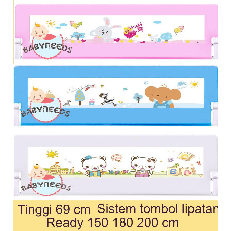 69 cm bedrail pengaman kasur bayi / bed rail murah /pagar kasur bayi