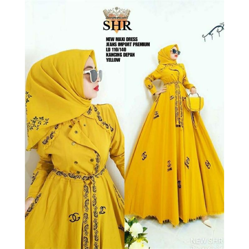 SHR New Maxi Dress Matt Jeans Import