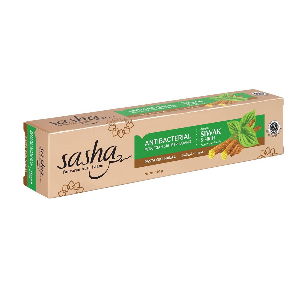 SASHA PASTA GIGI ANTIBACTERIAL SIWAK &amp; SIRIH (BUY1GET1) -GC