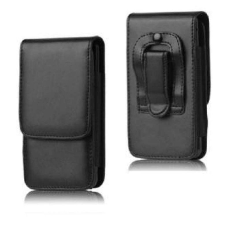 (VIVELYNN) SARUNG HP WELLCOMM Pinggang Kulit Klip Jepit 5 Inch Vertikal