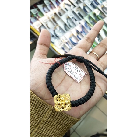 Gelang bunga krawang model tali kadar 375/8k