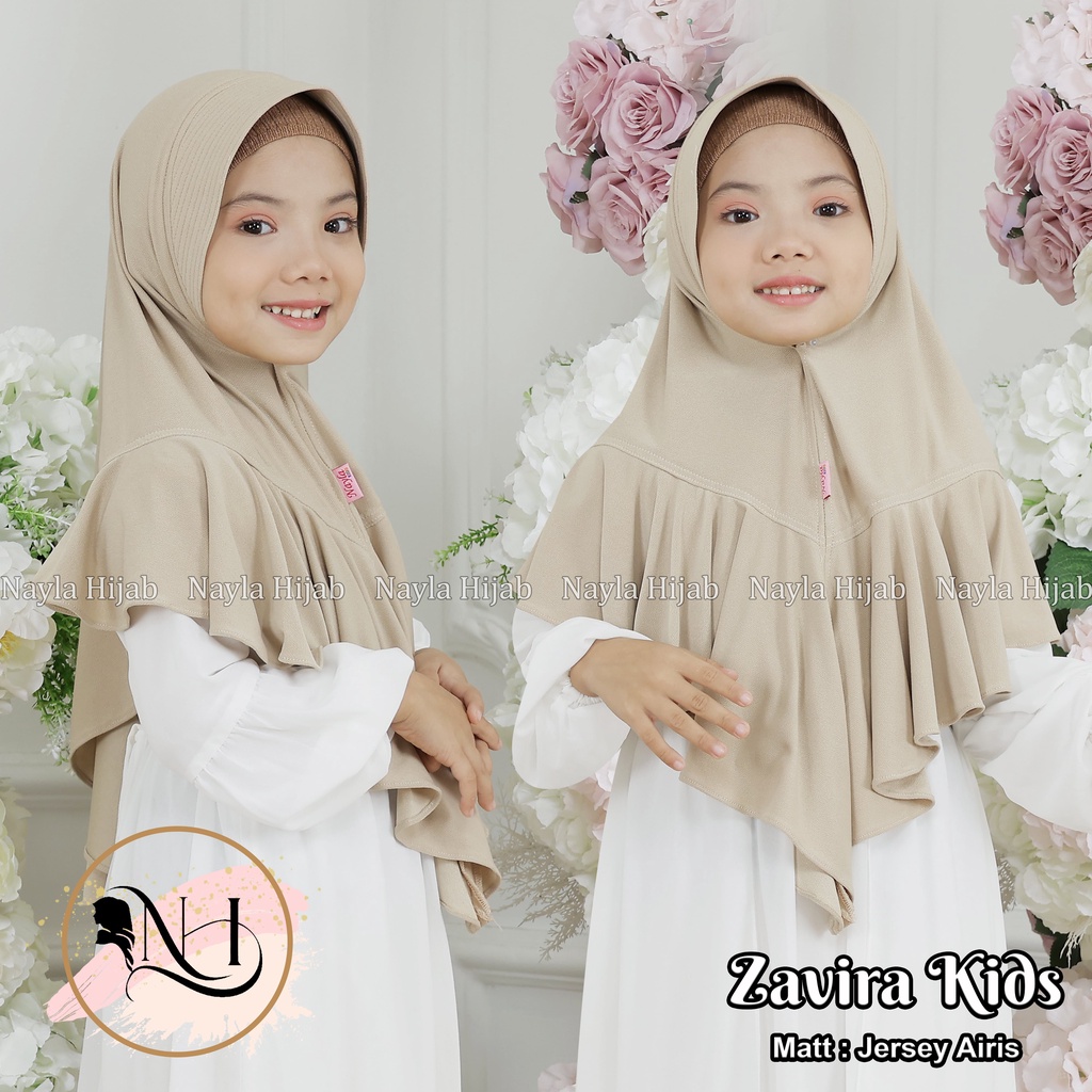 Kerudung Instan Zavira Couple Series Ibu dan Anak Jilbab Instan Jersey Airis Hijab Bergo Nayla Hija'b