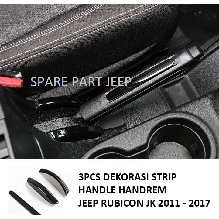 Variasi Cover Handle Handrem Hitam Aksesoris Jeep Wrangler Rubicon JK