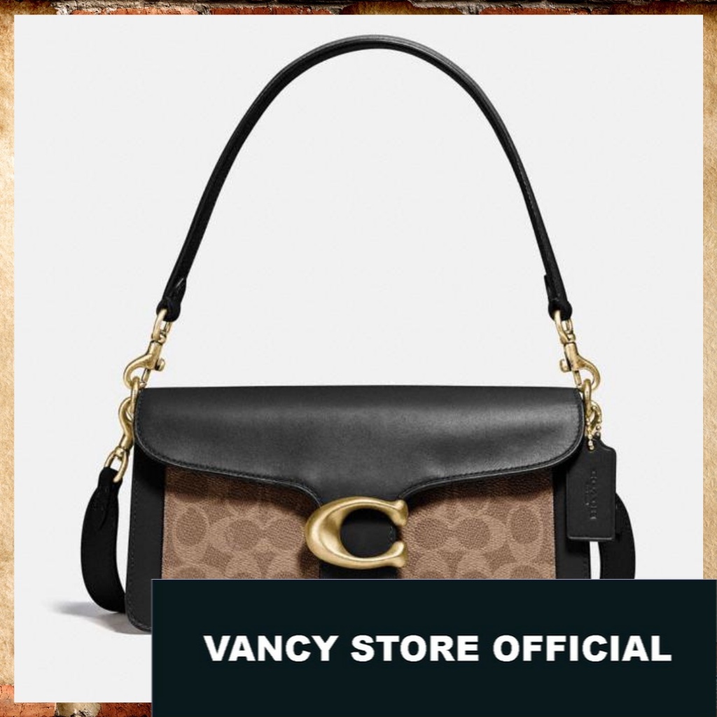 TAS ORIGINAL COACH - Tabby 26 With Signature Canvas Black [ FULL SET NEW WITH TAG ]