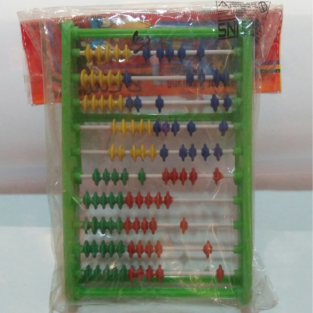 sempoa mini alat hitung anak sekolah sempoa ketek an ruji ukuran mini