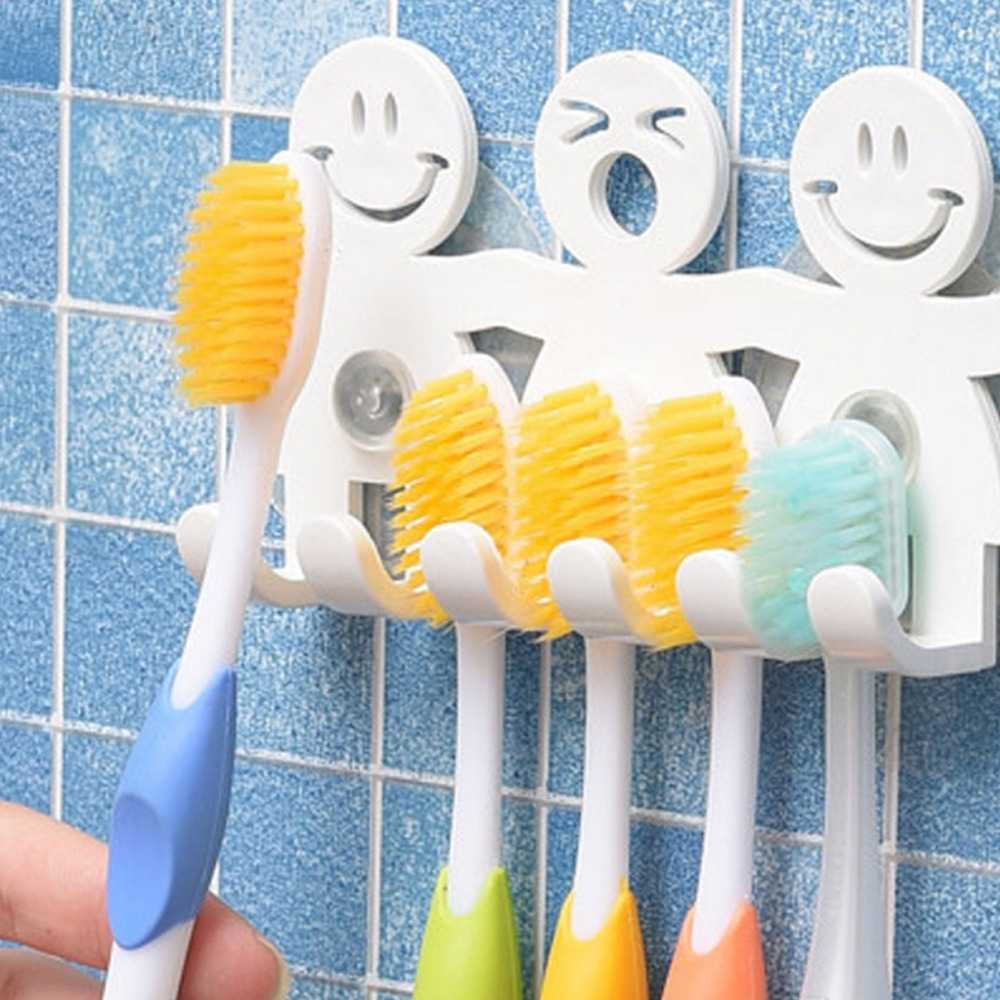 GUANYAO Rak Sikat Gigi Wall Mounted Toothbrush Holder