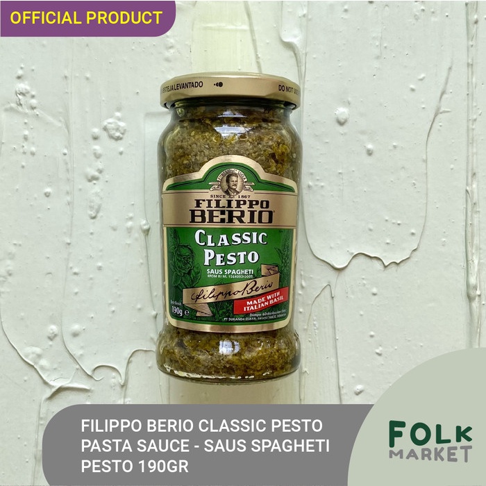 

FILIPPO BERIO Classic Pesto Pasta Sauce - Saus Spagheti Pesto 190gr
