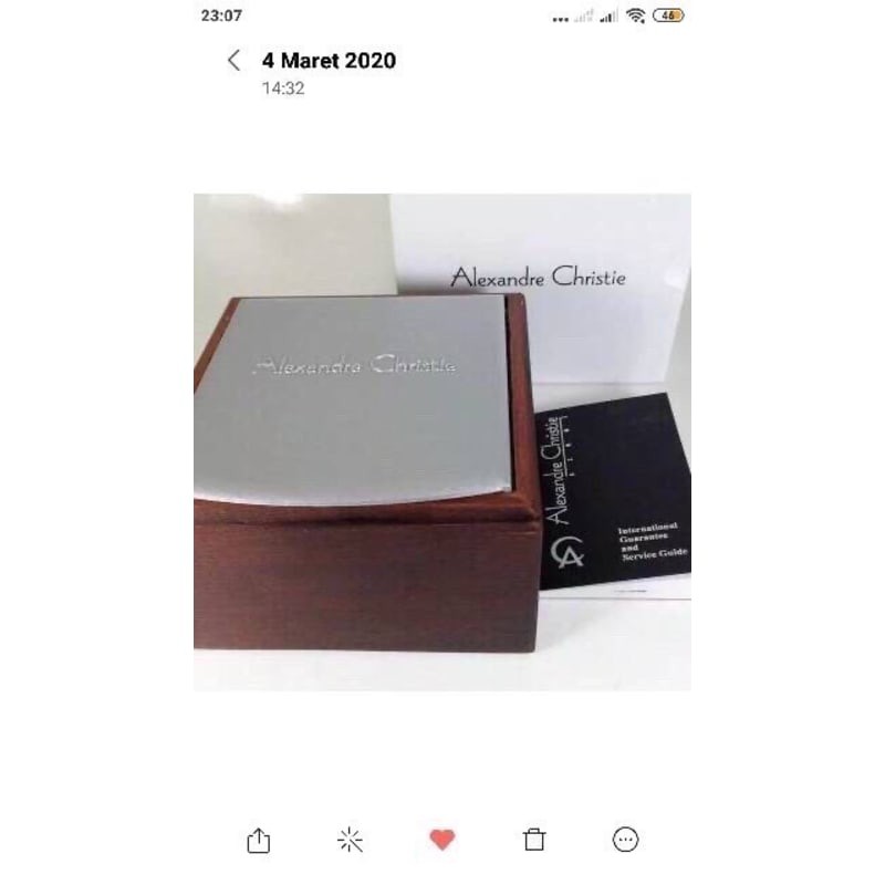 ALEXANDRE CHRISTIE AC 6521 PRIA SILVER BLACK LEATHER BLACK ORIGINAL