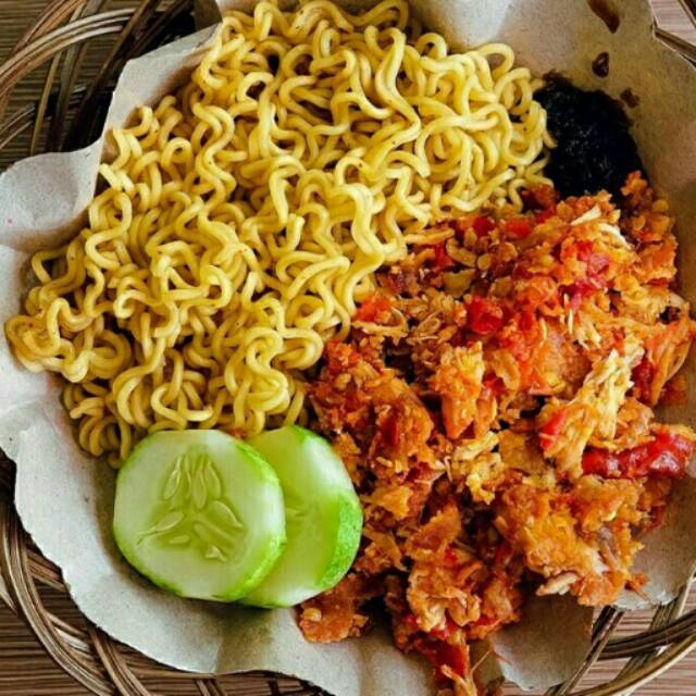 Hasil gambar untuk Mie goreng geprek.