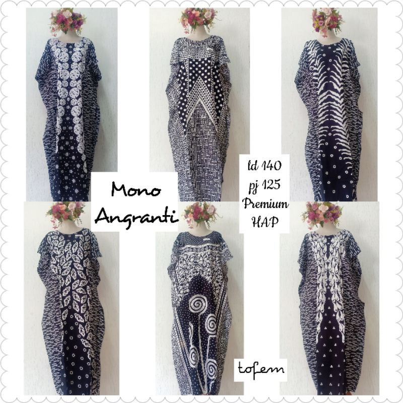 DASTER LOWO HAP/KAFTAN HAP MONO/DASTER LOWO MONOKROM /LOWO MONO HAP/DASTER JUMBO