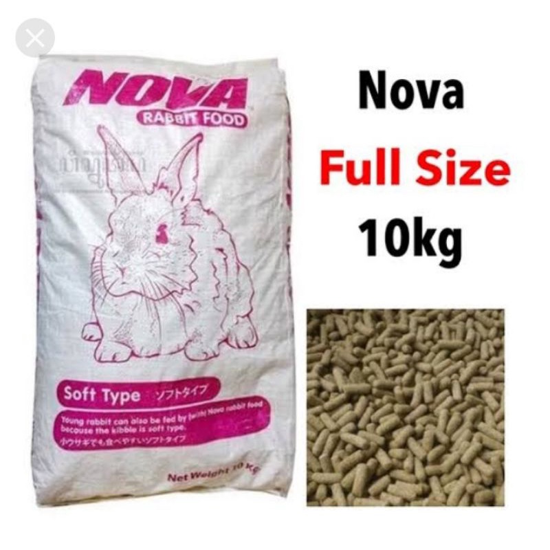 makanan kelinci nova 10 kg ekspedisi