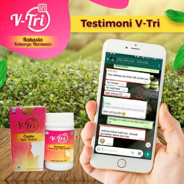 OSB V-Tri Hebal Khusus Wanita 100% ORIGINAL