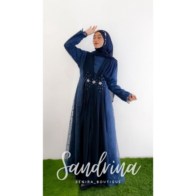 SANDRINA DRESS brokat remaja / baju pesta / gamis kondangan / lamaran / bridesmaids tersedia ukuran kecil hingga jumbo