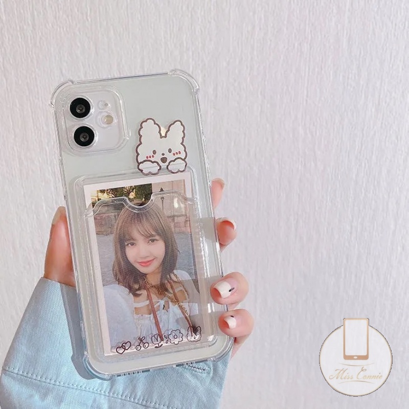 Soft Case TPU Transparan Motif Kartun Beruang Kelinci Untuk iPhone 6 6s Plus 11 12 13 14 Pro Max XS Max X XR 6 6s 7 8 Plus