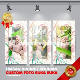 Gratis Design Custom Wall Decor Hiasan Foto Poster Dekorasi Dinding Kamar Kado Wisuda Anniversary Dl Shopee Indonesia